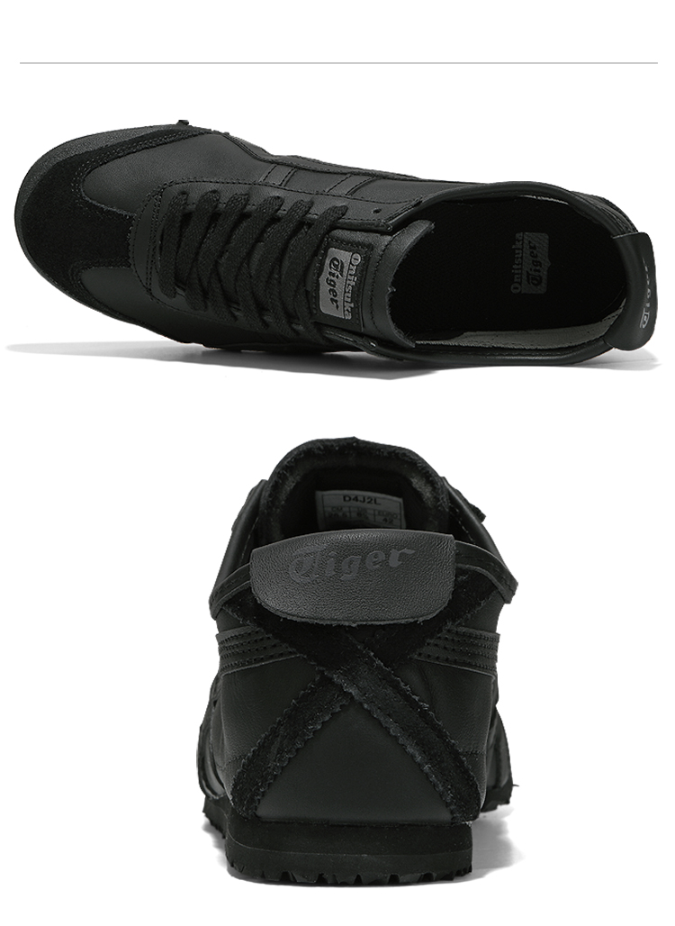 onitsuka tiger鬼冢虎mexico66男女运动鞋 休闲鞋纯黑d4j2l-9090 如图
