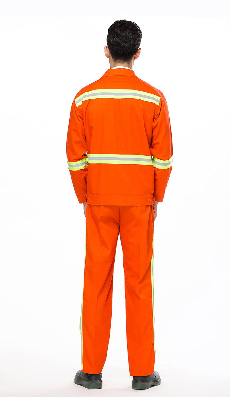 乔洛依环卫服长袖男女套装桔色反光条园林绿化环保工作服铁路清洁路政