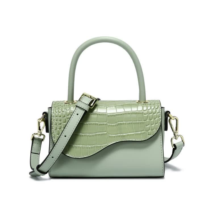 暇步士hushpuppies新款单肩包女鳄鱼纹时尚手提包百搭洋气甜美斜挎包