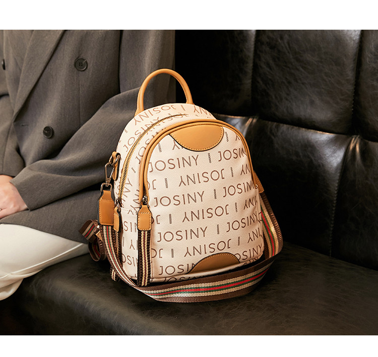 卓诗尼josiny2022新款双肩包女时尚背包大容量多功能单肩包双肩包女包