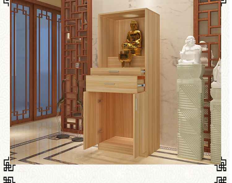 佛龛立柜供台家用神龛吊柜带门供桌佛柜财神爷关公观音供奉神像柜客厅