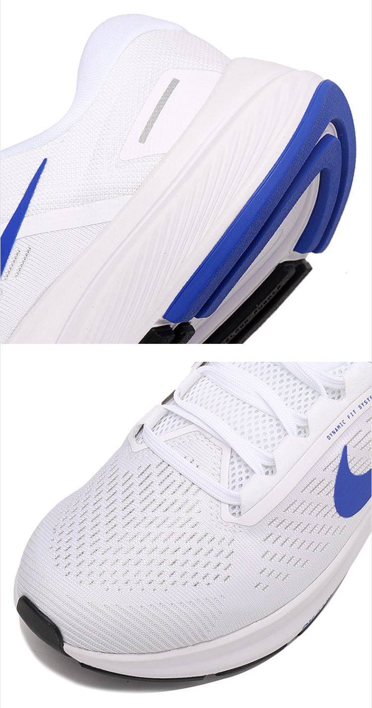 nike耐克男airzoomstructure24运动跑步鞋zoomstructure23黑白41