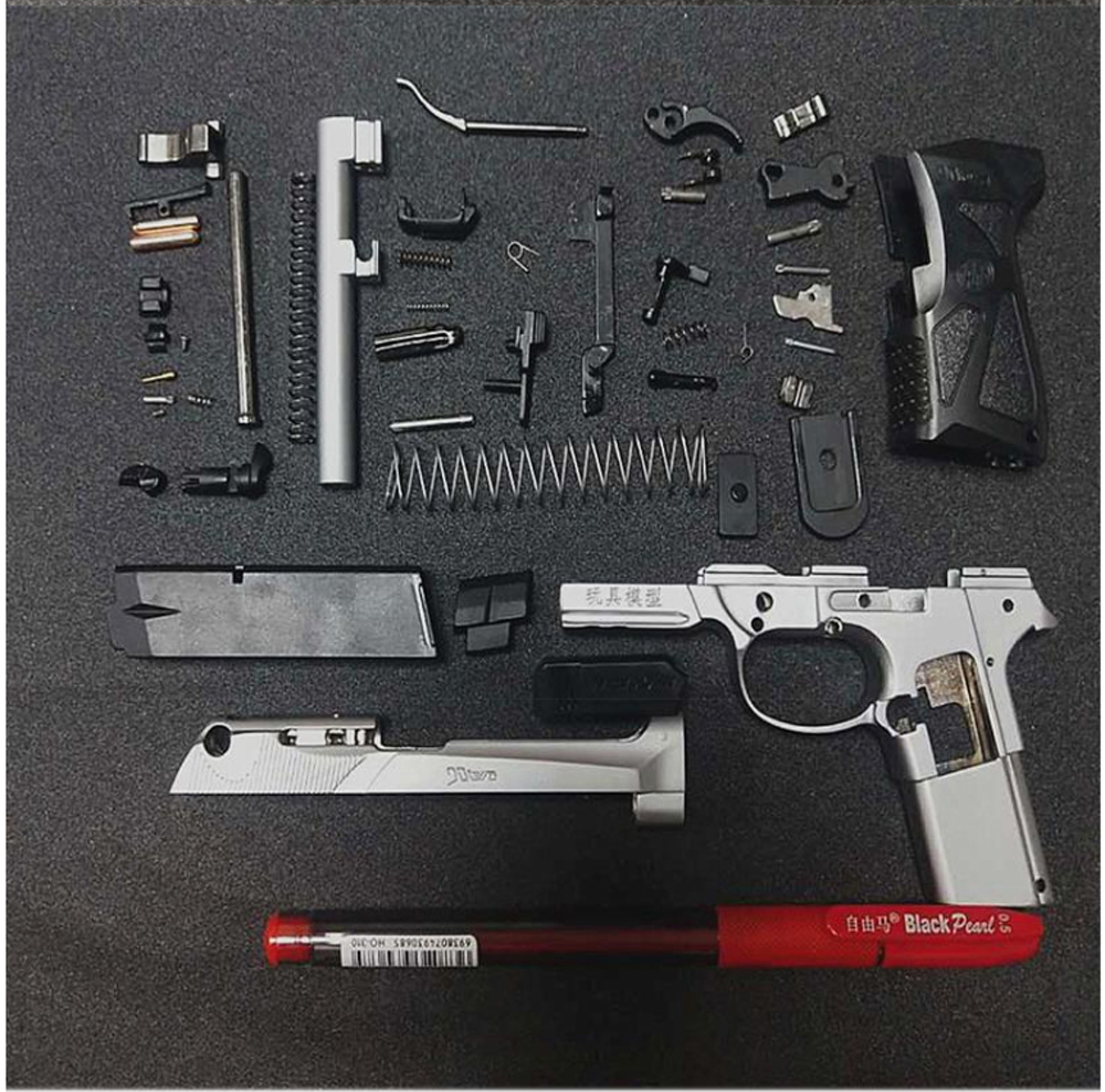 05 m1911柯尔特玩具模型m92a1合金军事收藏礼品全金属大号可抛壳不可