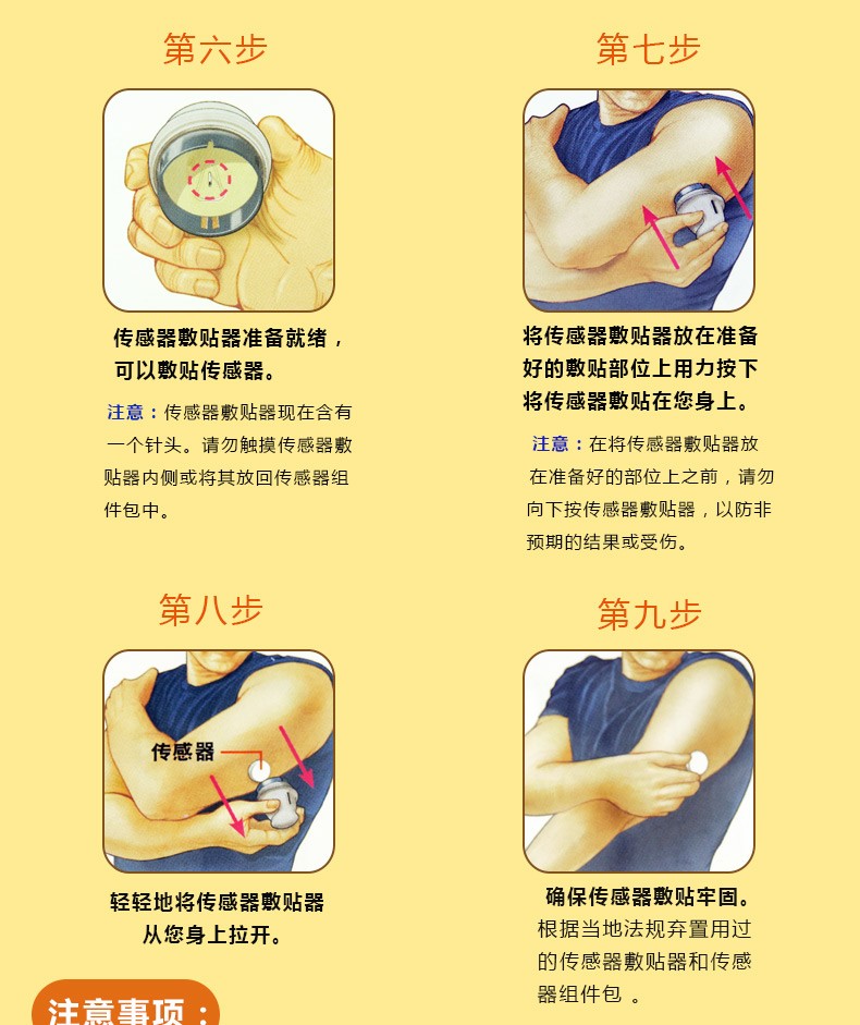 雅培abbott瞬感动态血糖仪扫描仪传感器探头糖尿病免采手指血传感器