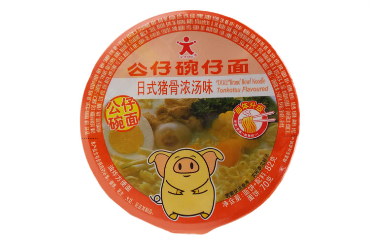 公仔(doll)公仔碗仔面 方便面 单个装 碗装 8种口味可选 速食泡面