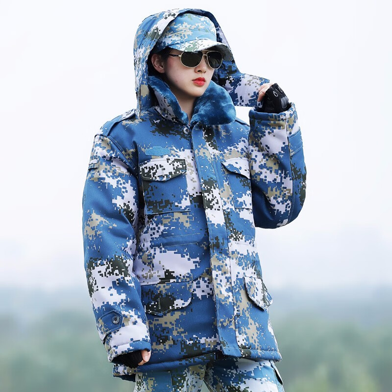 茜宸(xichen)军大衣 迷彩大衣武冬款大衣 07荒漠迷彩服 迷彩作训服