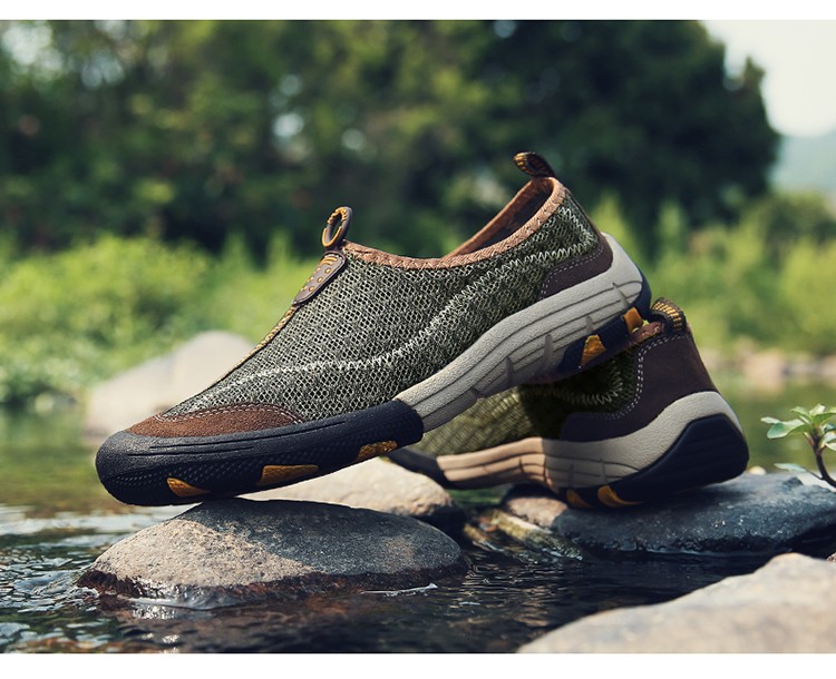 西域骆驼溯溪鞋户外登山鞋夏季凉鞋男速干透气涉水鞋徒步钓鱼鞋棕色38