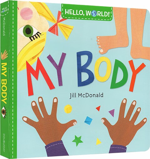 《英文原版绘本 hello world my body 纸板书 你好科学小世界 幼儿