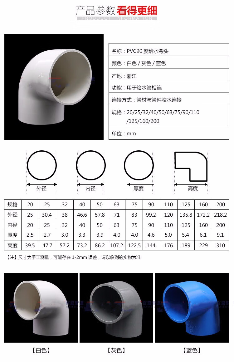 110p型存水弯尺寸图解图片