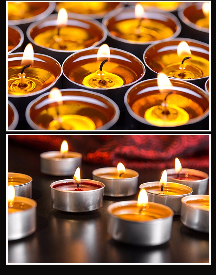 棠溪塘 酥油灯 供灯4小时100粒无烟酥油蜡烛佛灯酥油灯 酥油灯4小时