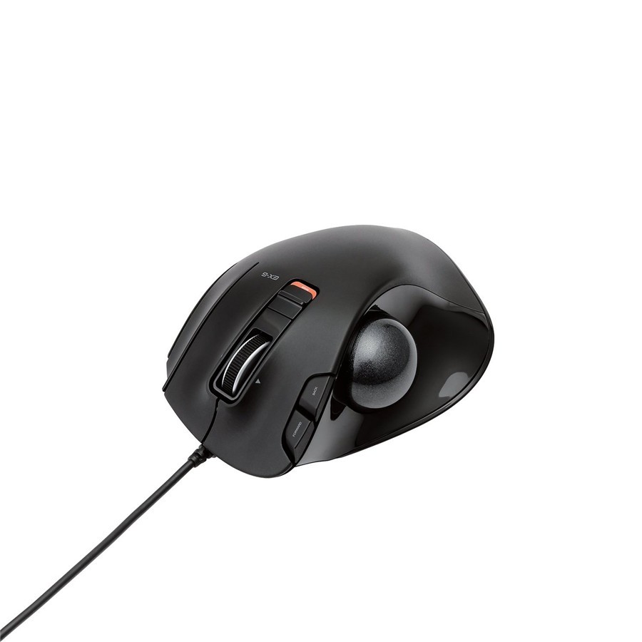 宜丽客(elecom)制图办公轨迹球鼠标 有线/无线 m-xt3drbk,轻松绘图 有