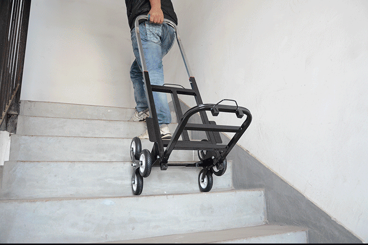 六轮爬楼车上楼搬运神器折叠手拉车小拖车拉货车行李车家用手推车 l2