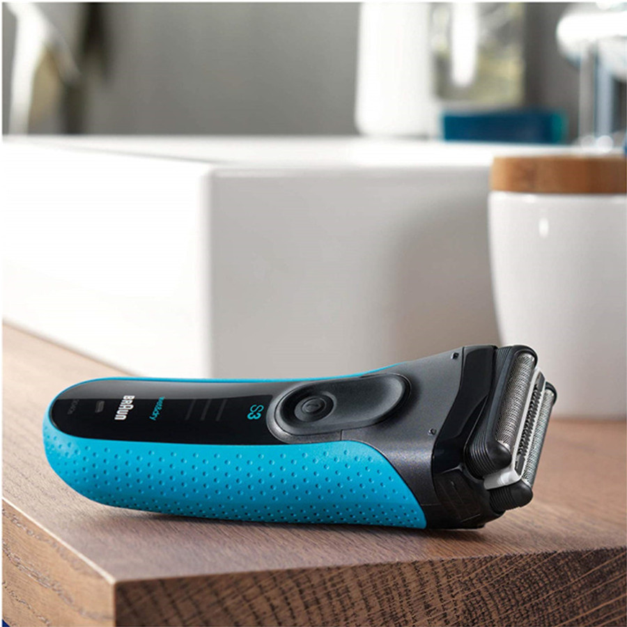 博朗(braun) 高效舒适电动剃须刀 3系往复式 全身水洗1小时快充45分钟