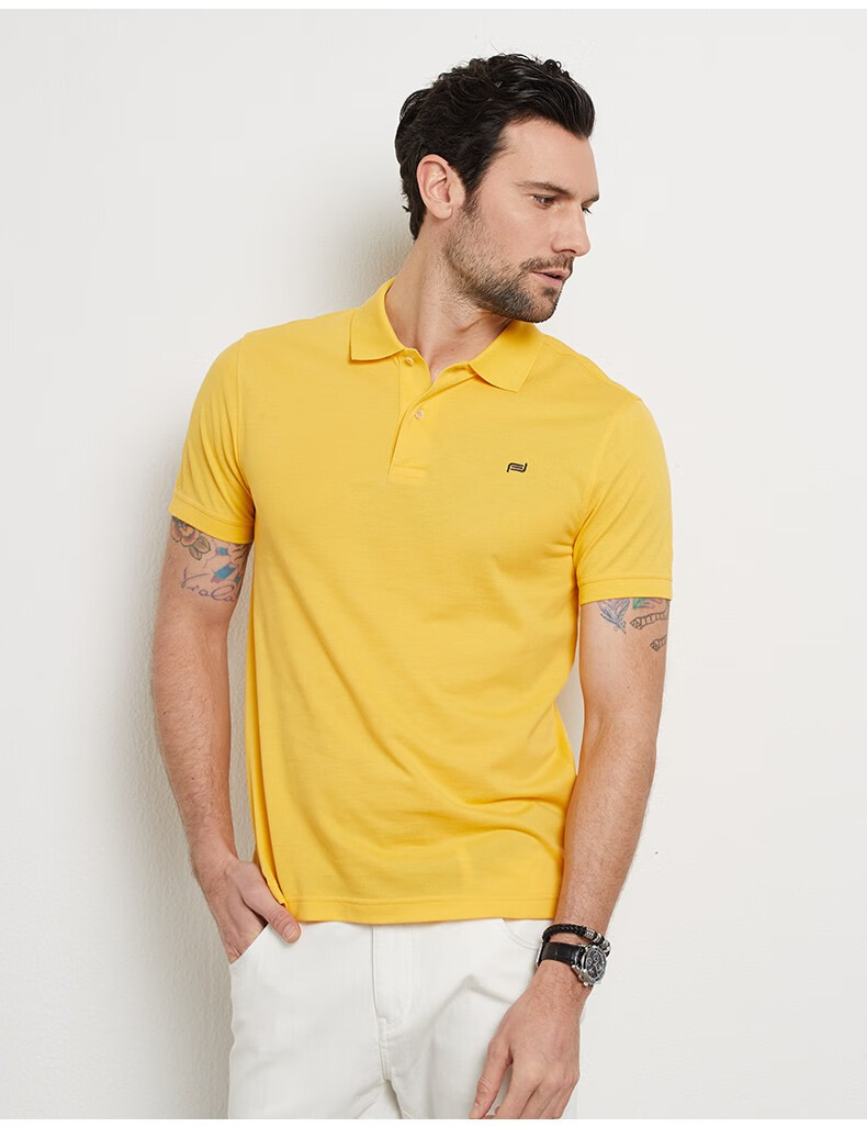 camicissima恺米切秋冬男士polo衫呼吸棉6色可选polo衫男浅蓝色48