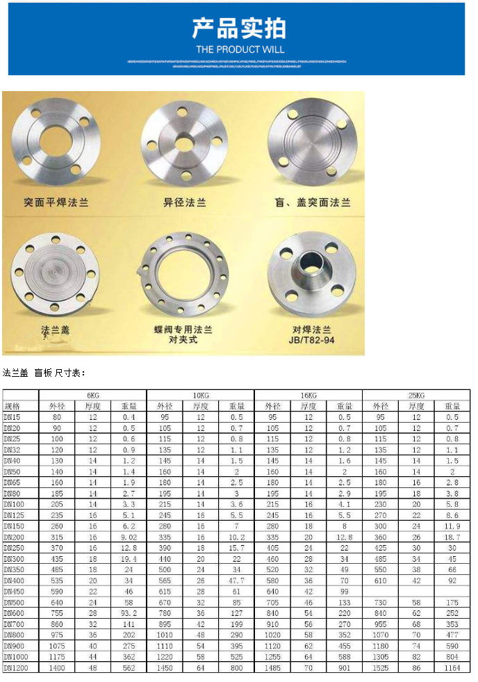 304不锈钢法兰盖 不锈钢盲板法兰盲板dn20~50 50 100 200 300 500 dn