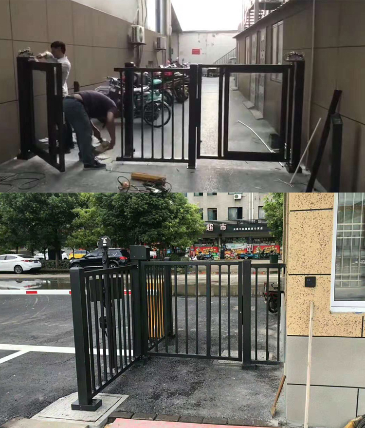 立式形感应器刷卡自动门门禁系统平移门人脸识别小区铁门活动款广告门