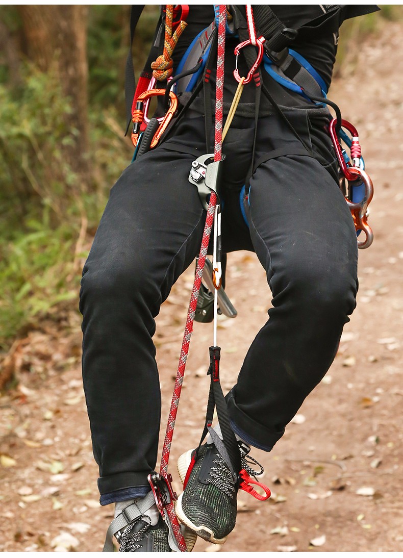 欣达/xinda 走绳专用脚踏带绳索快速上升攀爬上升器组合装备跑绳辅助