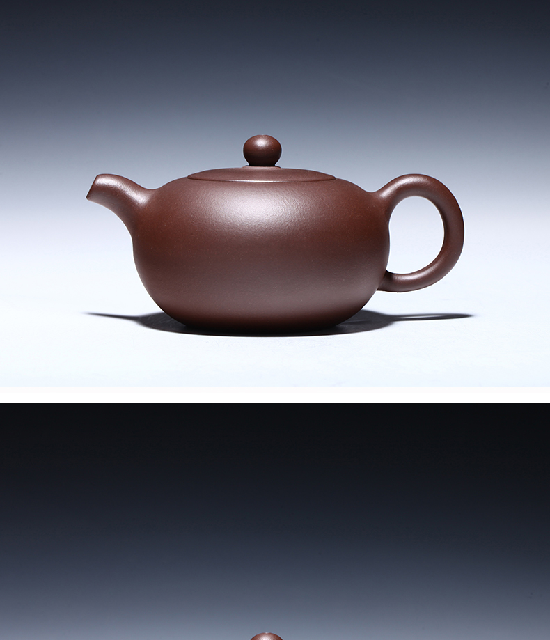古往今来宜兴原矿纯全紫砂壶名家手工泡茶壶家用功夫茶具套装紫泥扁韵