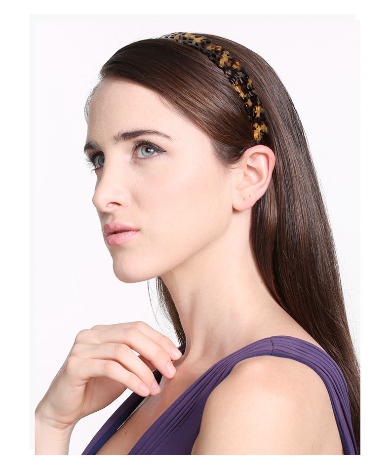 亚历山大发夹发卡镂空发箍女头箍发饰头饰 e深褐色【图片 价格 品牌