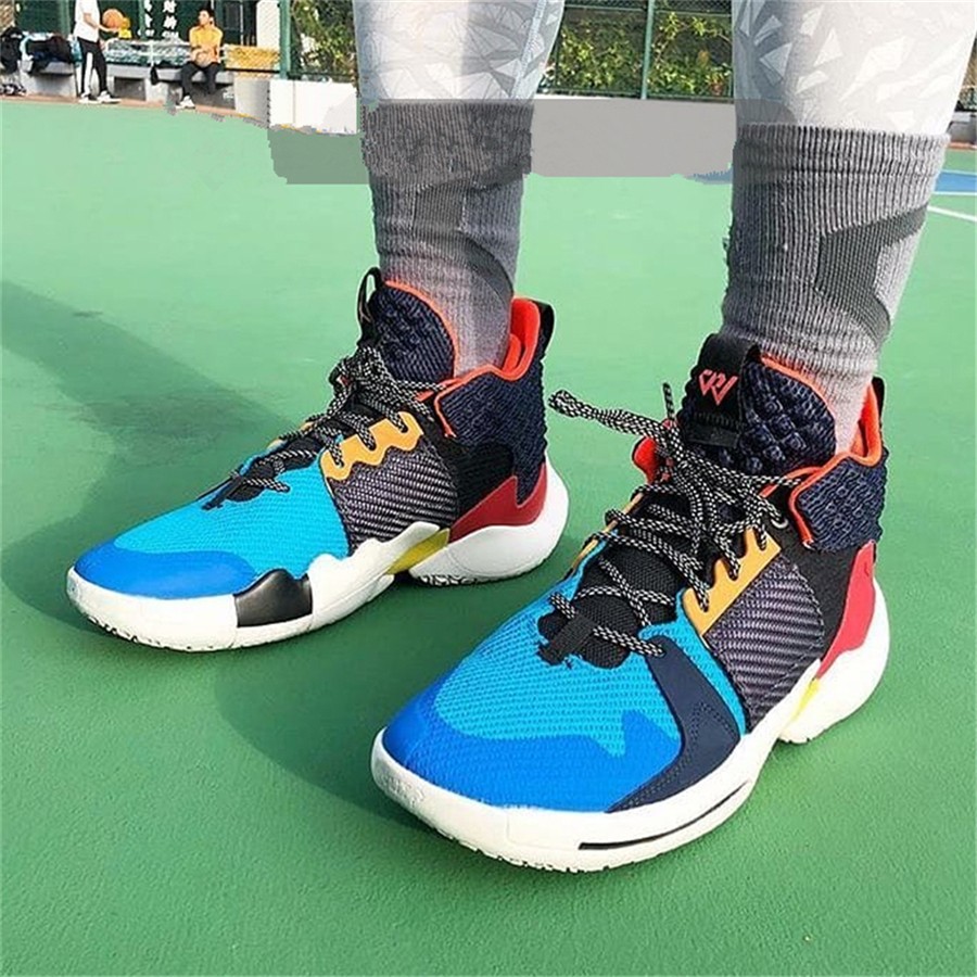 2威少 aj 雷霆配色实战篮球鞋 bv6352-001 41