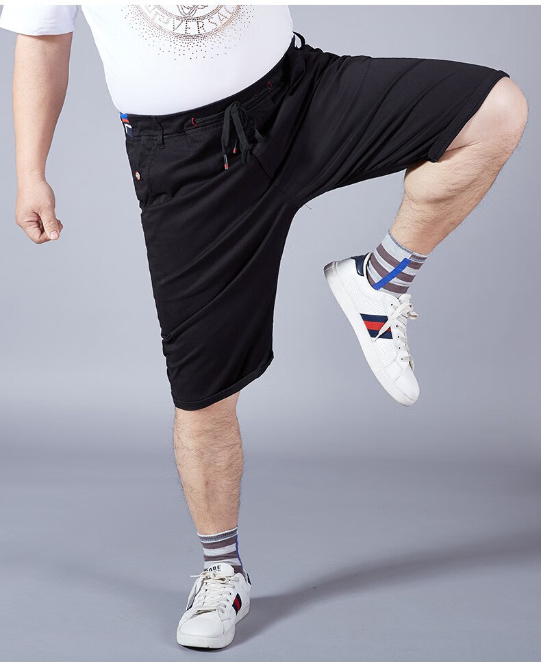 胖哥哥大码男装肥佬短裤男宽松休闲肥仔五分裤夏季潮流胖人大裤衩男士