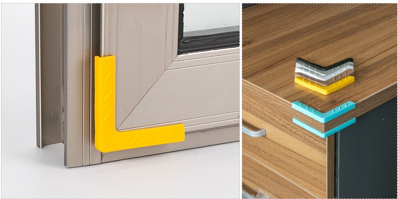 顶谷8个 断桥铝窗户护角防撞角铝合金塑钢窗角门角防撞护直角钢化玻璃