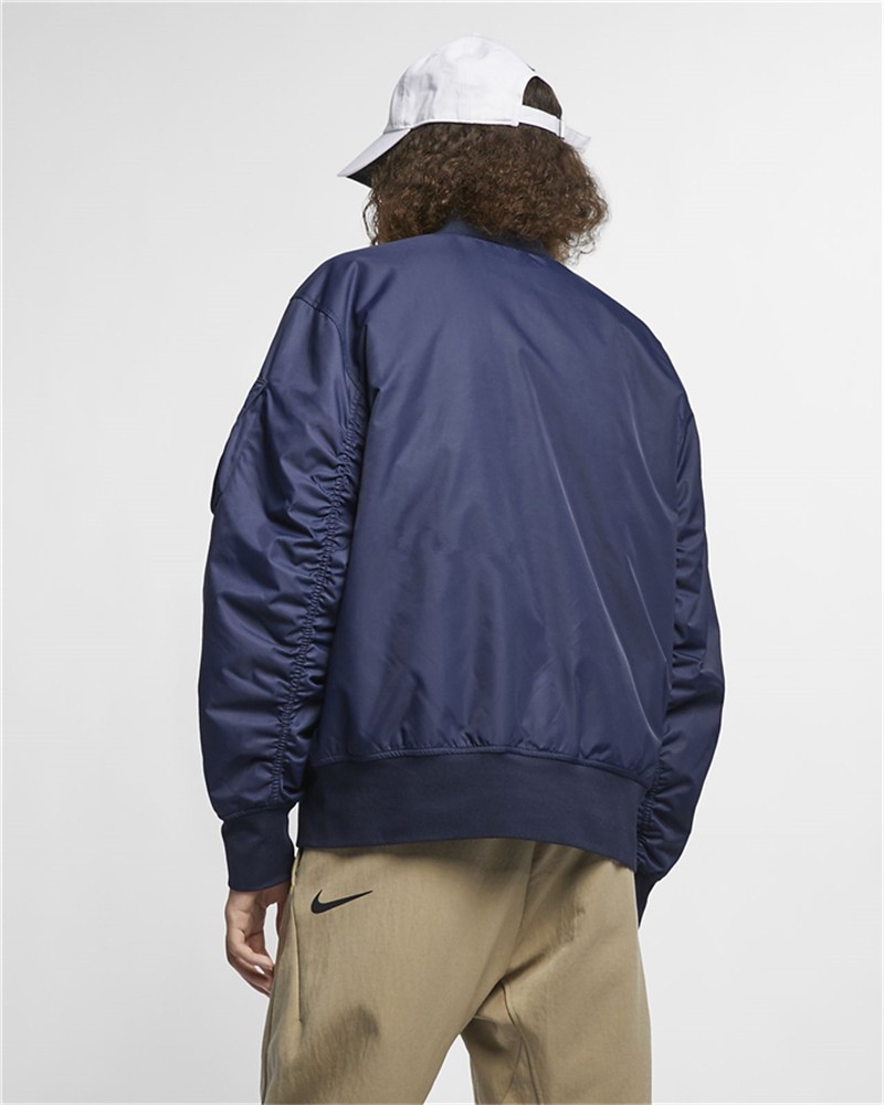 nike耐克男装 双面穿飞行员夹克运动休闲外套棒球服棉服ar2184 ar2184