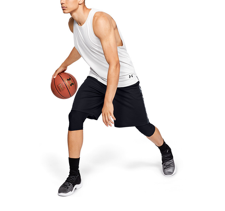 安德玛官方 ua btl 男子10英寸运动短裤under armour-1330620 黑色001