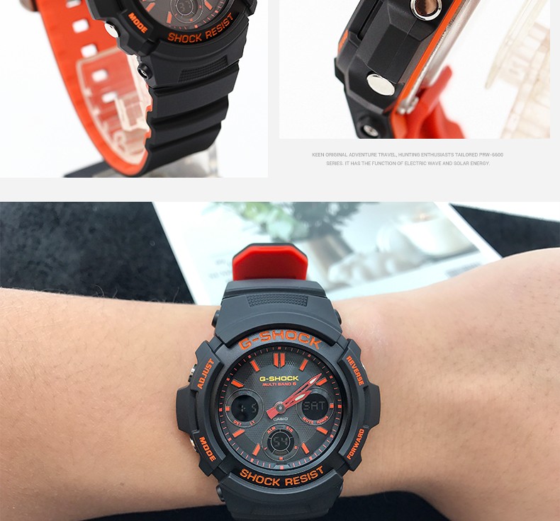 卡西欧casio手表gshock防水防震电子运动男士腕表awgm100sby1a