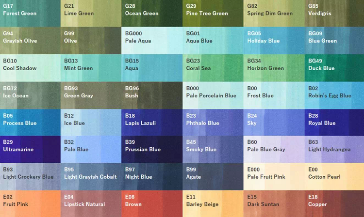 copic马克笔酷笔客全套马克笔酒精油性一代214色二代358色三代180色