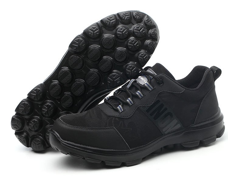 十二苓芝劳保鞋男钢包头防砸凯夫拉防刺穿中底轻便舒适透气休闲工作鞋