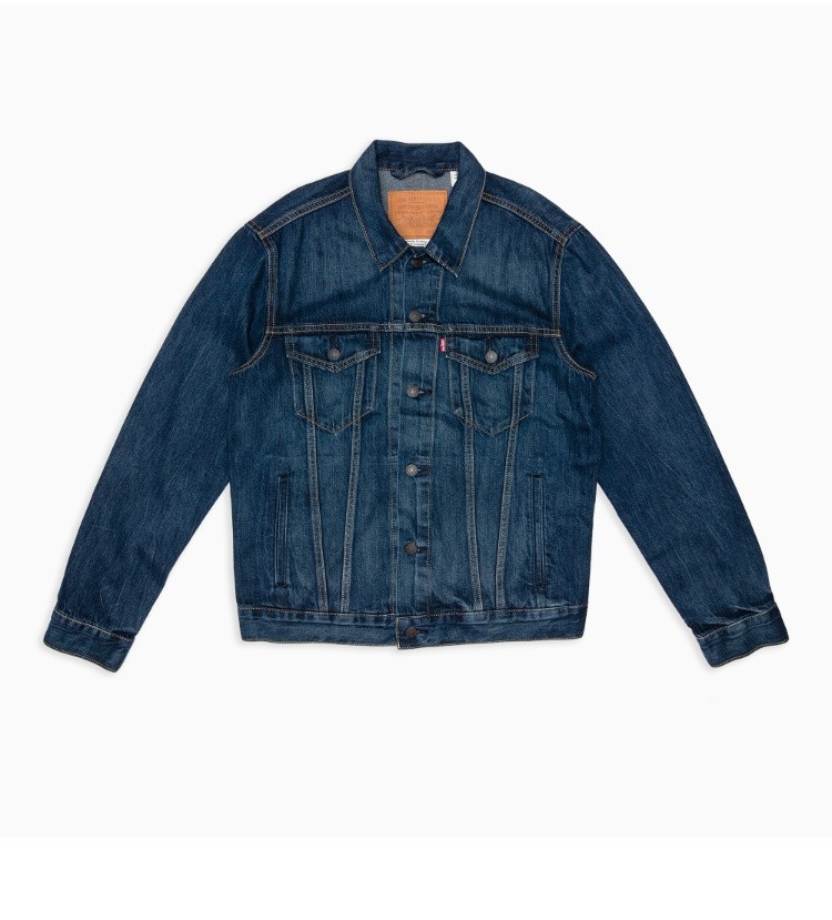 levis李维斯男士秋季宽松休闲牛仔夹克723340352牛仔色l