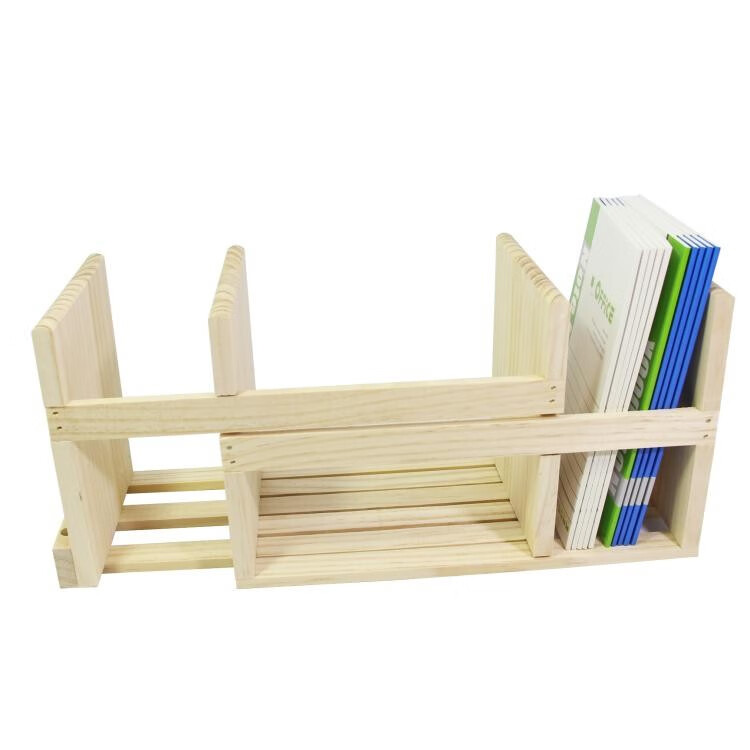 实木伸缩书立放笔木书立可伸缩书架折叠书夹插笔实木伸缩书立书靠大