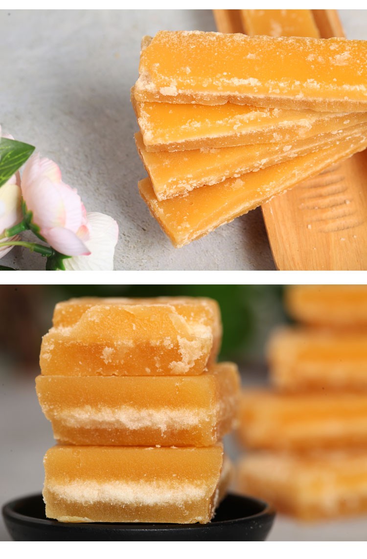 【广西老字号】蜜蜂牌 广西冰片糖 500g*2袋装 黄糖片糖 甘蔗黄糖块