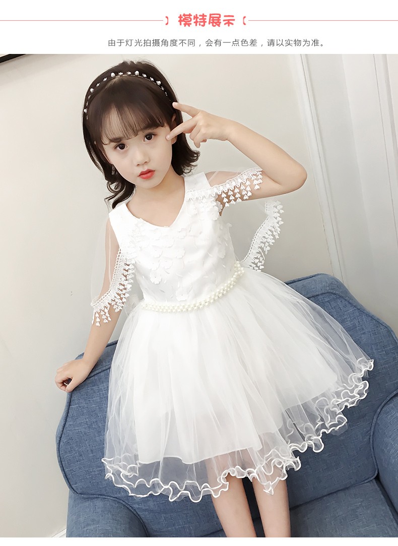 果夕童装女童连衣裙2019春夏装儿童时尚公主裙韩版中小童连衣裙3-12岁