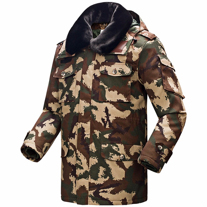 茜宸(xichen)军大衣 迷彩大衣武冬款大衣 07荒漠迷彩服 迷彩作训服