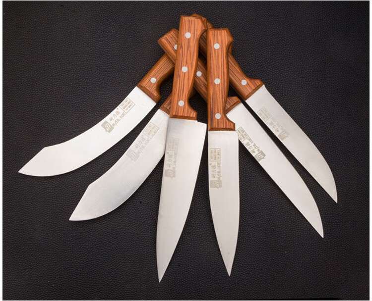 鱼片刀手工锻打放血刀德国进口材料分割刀杀牛杀猪杀羊刀耐力德y308a