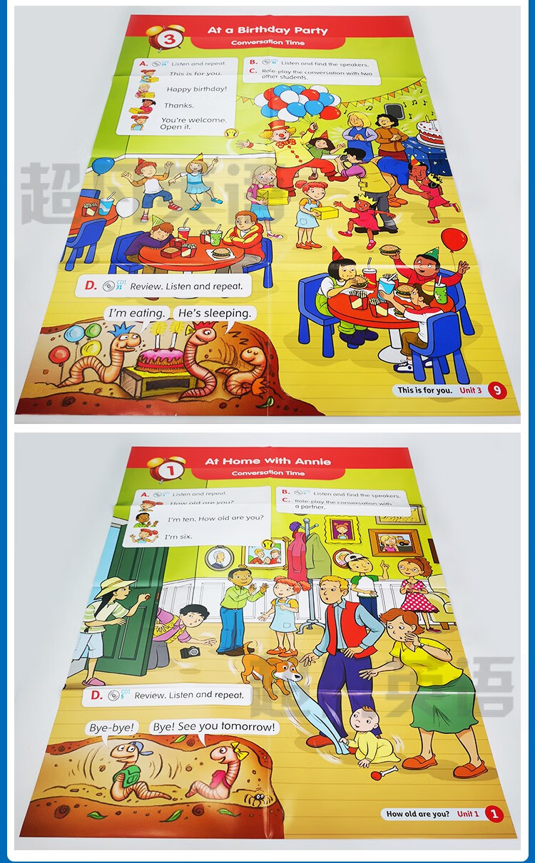 牛津少儿英语教材englishtime教师教学挂图poster1级别挂图