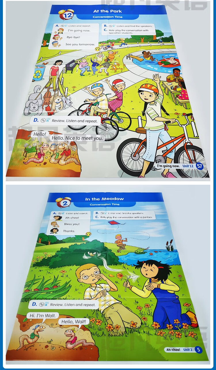 牛津少儿英语教材englishtime教师教学挂图poster1级别挂图