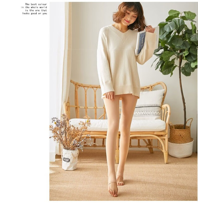 足丝依女士1条装防勾丝连裤袜120d天鹅绒打底袜美腿