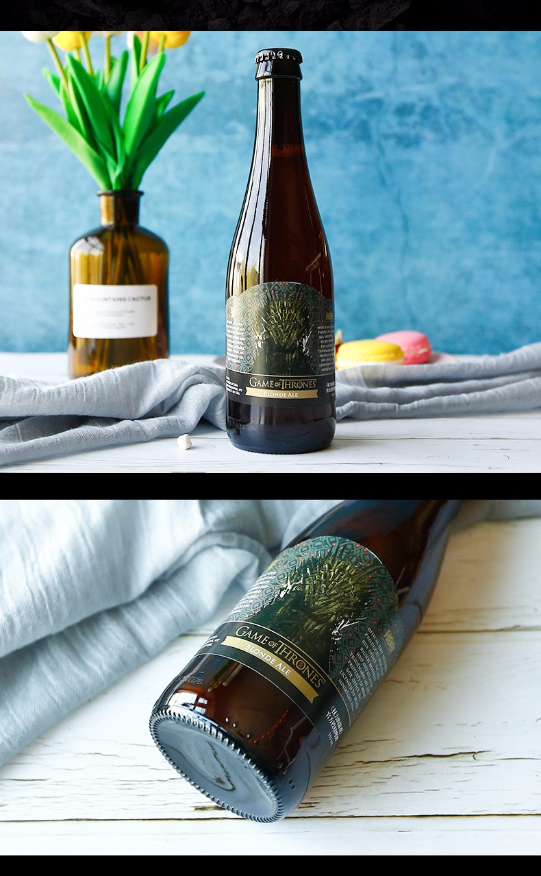 美国原瓶进口权力的游戏金色艾尔啤酒属于你的铁王座355ml六支装