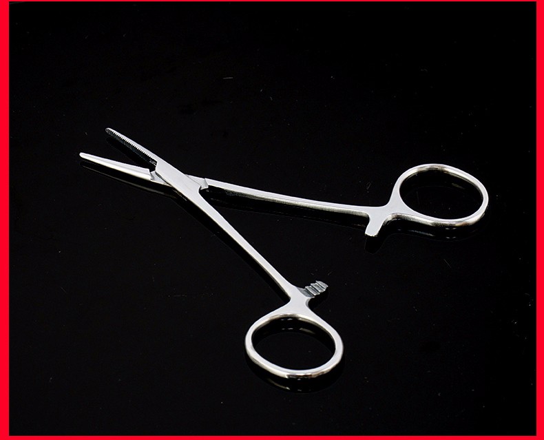谨锐 医用不锈钢止血钳持针器大号小号手术弯头宠物外科缝合牙科双