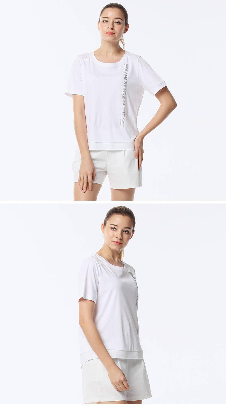 rapido韩国三星2019女士宽松显瘦运动休闲t恤cp9342s06黑色16588a