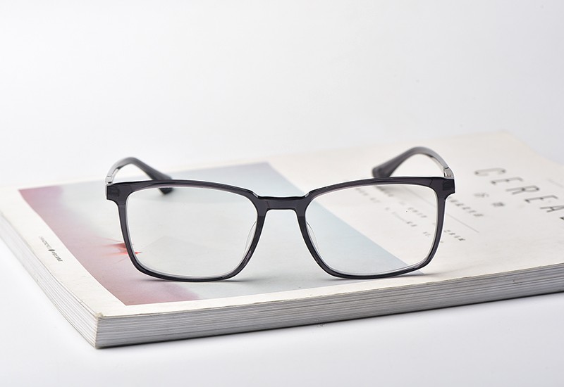 棱角dhshitou天然水晶眼镜石头镜太阳镜板材镜框全框j9199白水晶黑框