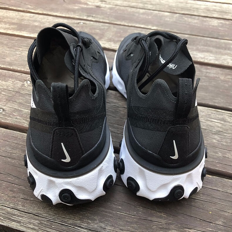 nike耐克男鞋 react element 55 高桥盾缓震黑白跑步鞋bq6166-003 bq