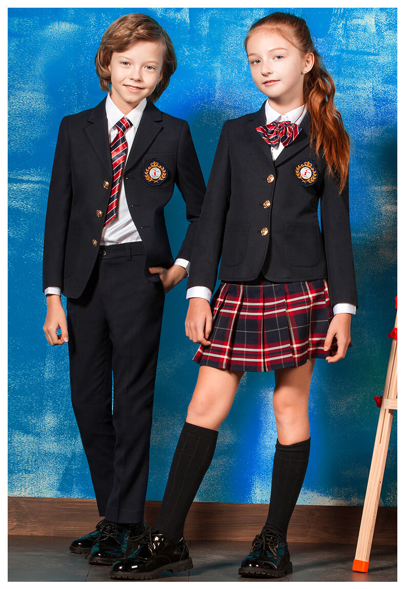 圣世才子男童西装套装中小学生校服班服儿童礼服钢琴演出服幼儿园园服