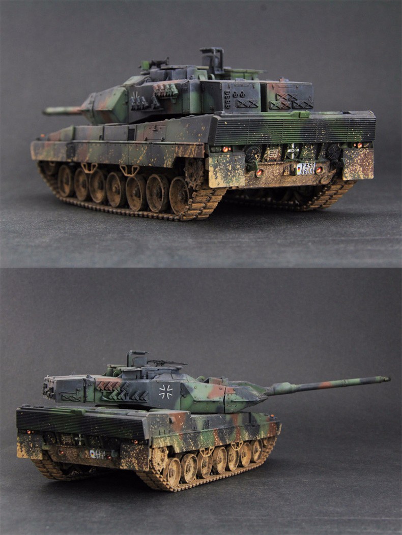 坦克世界德国豹2a6主战坦克中学生玩具 82403 模型 胶水 工具套【图片