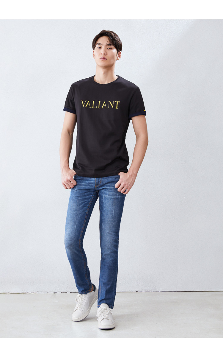 海澜之家 男士经典水洗舒适柔软牛仔裤 牛仔蓝07 35【图片 价格 品牌