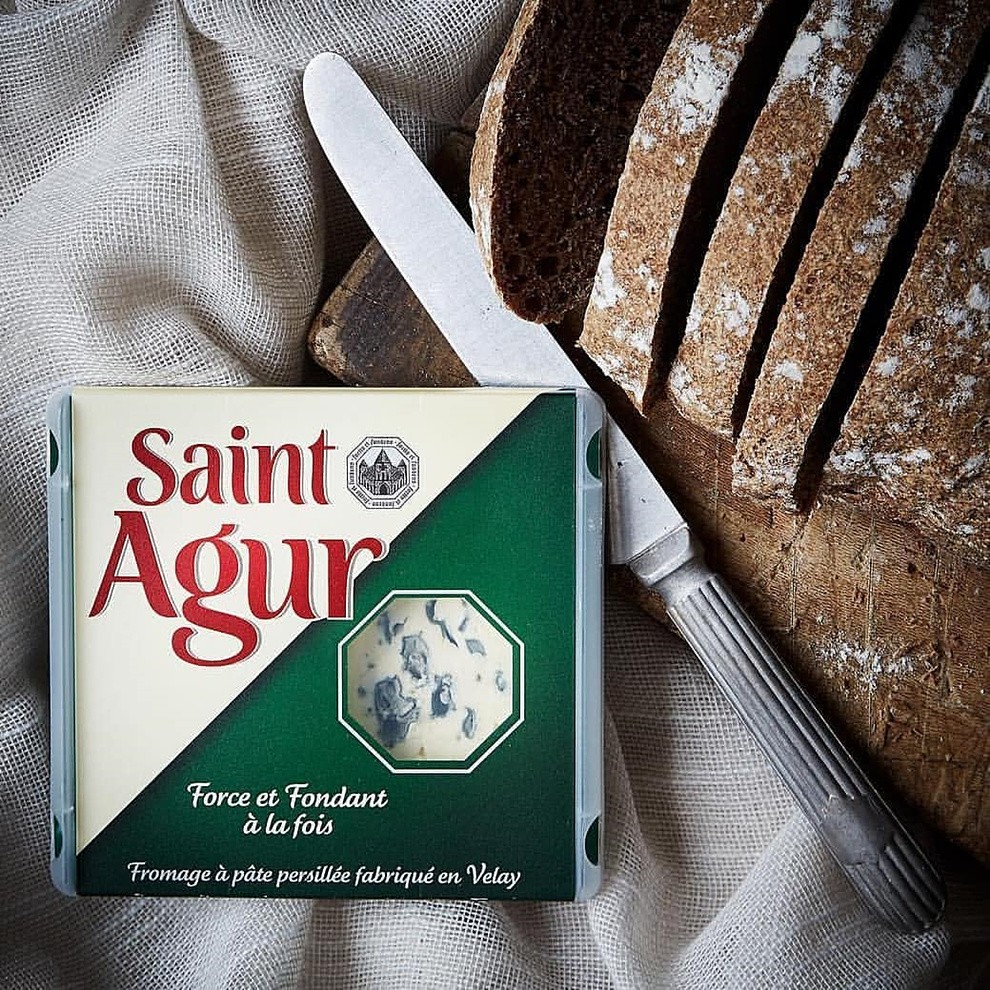 法国进口博格瑞圣它结兰奶酪125g新鲜蓝纹奶酪st agur蓝纹臭芝士奶酪