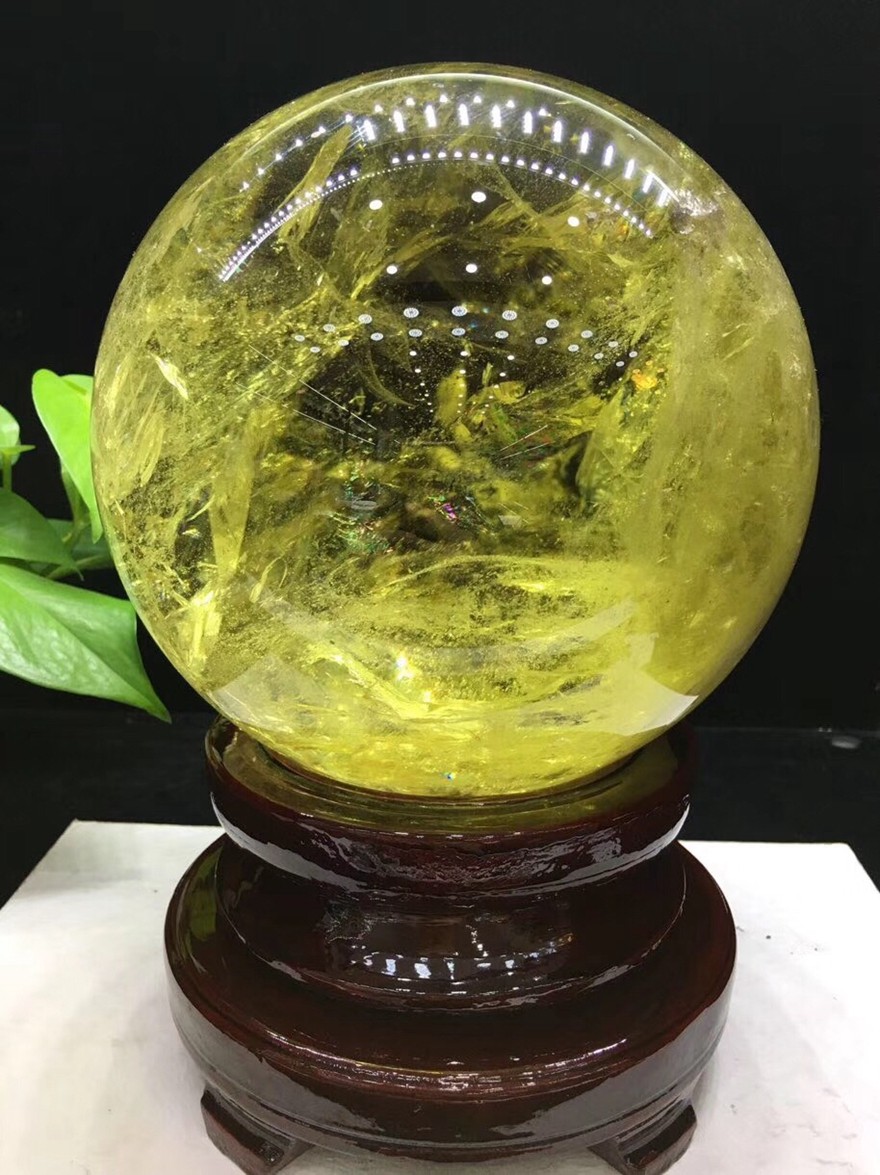 俊辰珠宝天然黄水晶球摆件黄水晶球摆件摆件